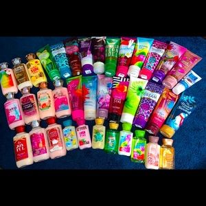 Bath and Boyd Works lotion/shower gels